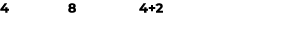 4 8 4+2 