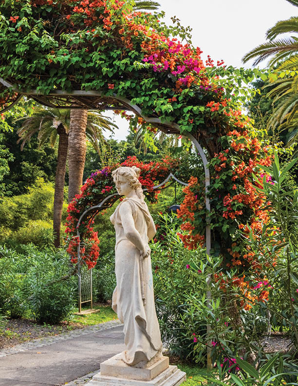 Santa Cruz de Tenerife, Spain - February 15, 2025. Sculpture of Garcia Sanabria Park in Santa Cruz de Tenerife, Spain 