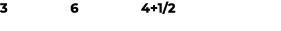 3 6 4+1/2