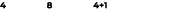 4 8 4+1