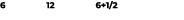 6 12 6+1/2