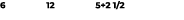 6 12 5+2 1/2