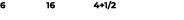 6 16 4+1/2