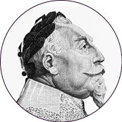 King Gustav II Adolf, Portrait from Sweden Banknotes. 