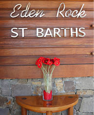 ST BARTS,FRENCH WEST INDIES - JUNE 11, 2015: Eden Rock hotel on St Barts, French West Indies. Eden Rock St Barts is one of the Top 100 hotels in the world