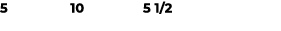 5 10 5 1/2