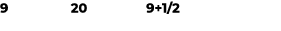 9 20 9+1/2