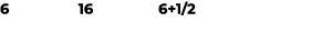 6 16 6+1/2