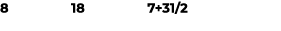 8 18 7+31/2