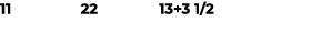 11 22 13+3 1/2