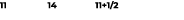 11 14 11+1/2
