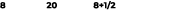 8 20 8+1/2