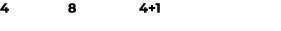 4 8 4+1 