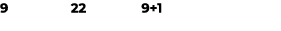 9 22 9+1