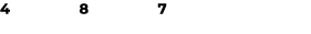 4 8 7 