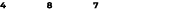 4 8 7 