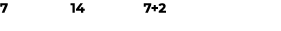 7 14 7+2