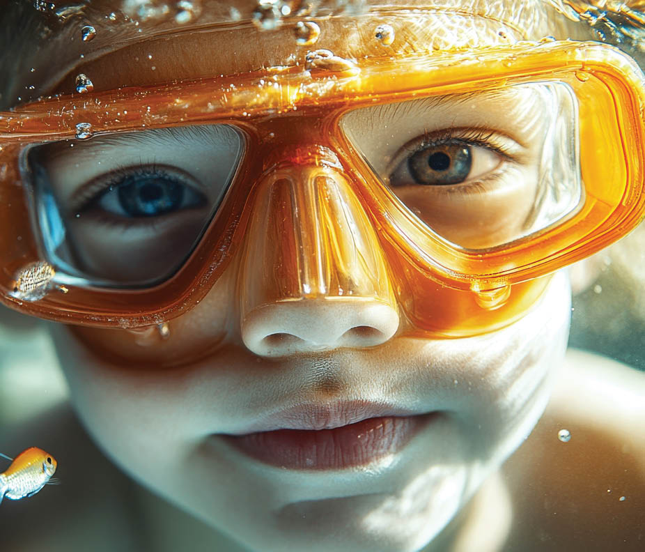 https://s.mj.run/Uq8Wb_iDaeo Child Learning to Snorkel: A young snorkeler in shallow water, captivated by small fish below., sharp and detailed 8k images, ultra-realistic 4k high-quality photos --chaos 10 --ar 16:9 --stylize 200 --v 6.1 Job ID: 2931df1e-dadd-4131-9609-0b9404b826b4