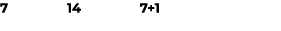 7 14 7+1