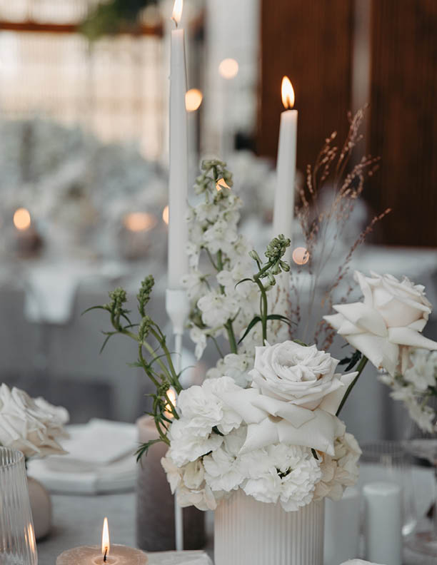 A big variety of wedding decor, flower, arches and bouquets