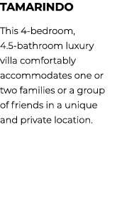 Tamarindo This 4 bedroom, 4.5 bathroom luxury villa comfortably accommodates one or two families or a group of friend...