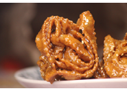Chebakia Sweet Moroccan Cookie, Chbakia Close Up