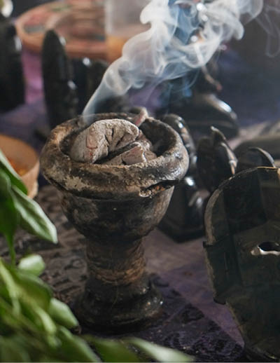 Coba, Mexico. Items used for Mayan cleansing ritual