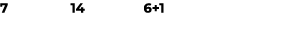 7 14 6+1